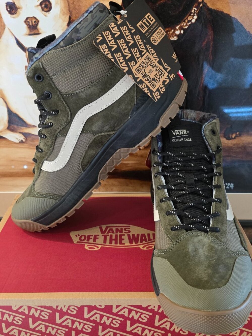 Vans Camo / Dark Olive Ultrarange Exo Hi MTE-1 VN0A5KS5DOL Men's Sz 11 Boots